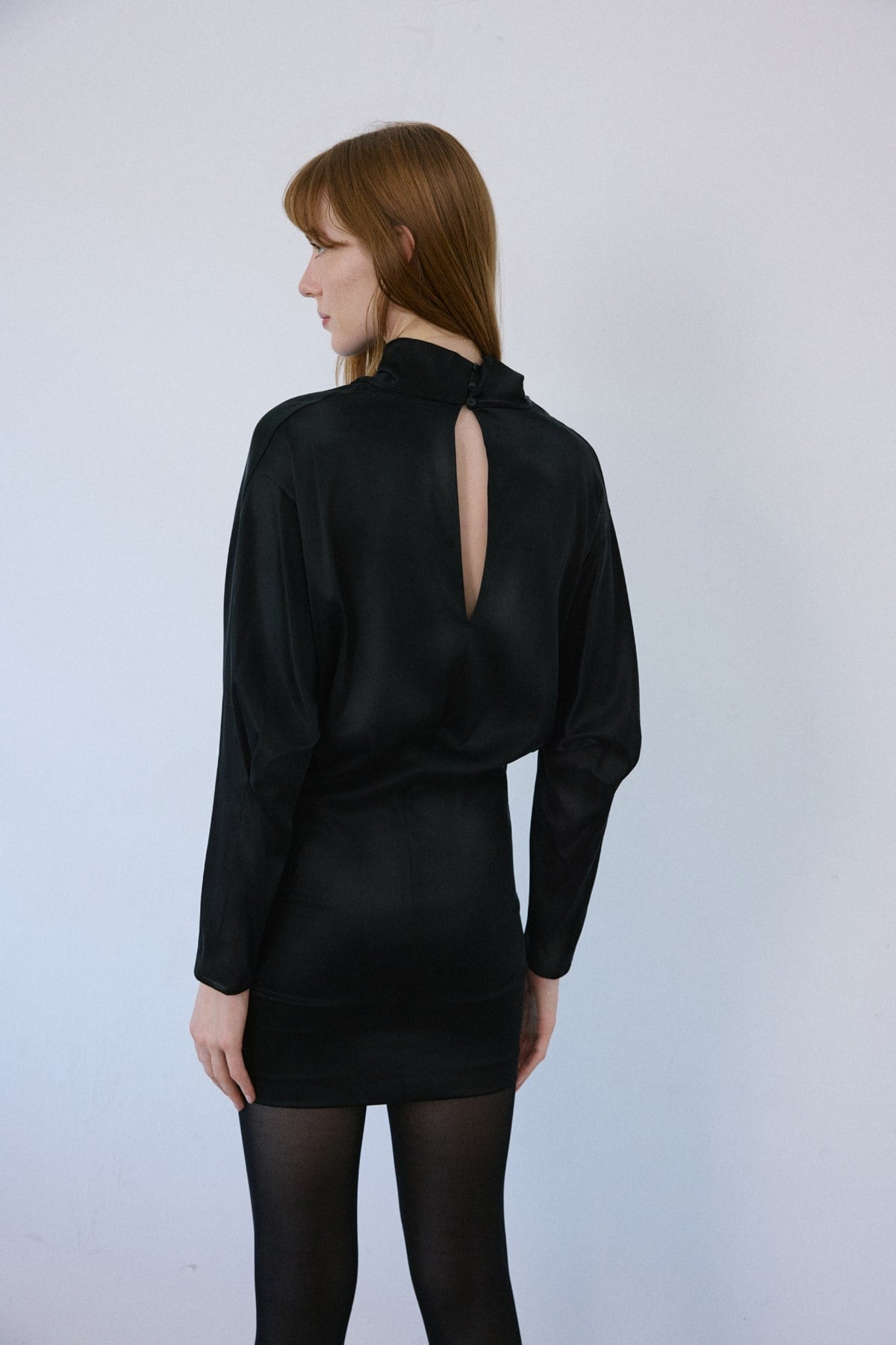 Backless Satin Mini  Dress