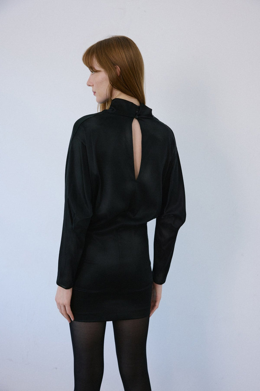 Backless Satin Mini  Dress