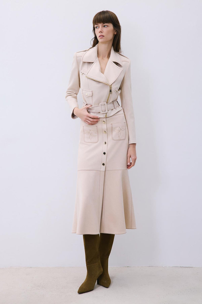 Biker Jacket with Gold Details