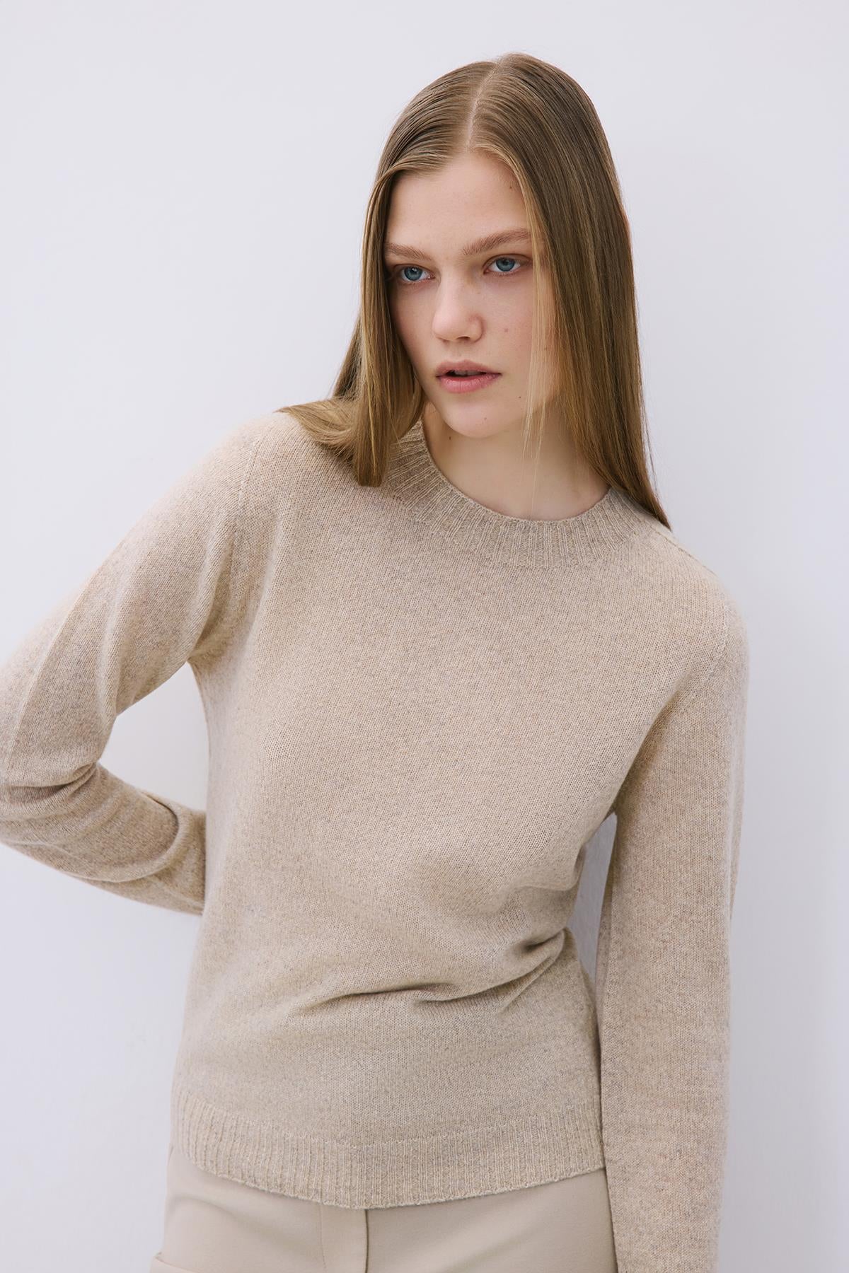 Cashmere Basic Knit Blouse