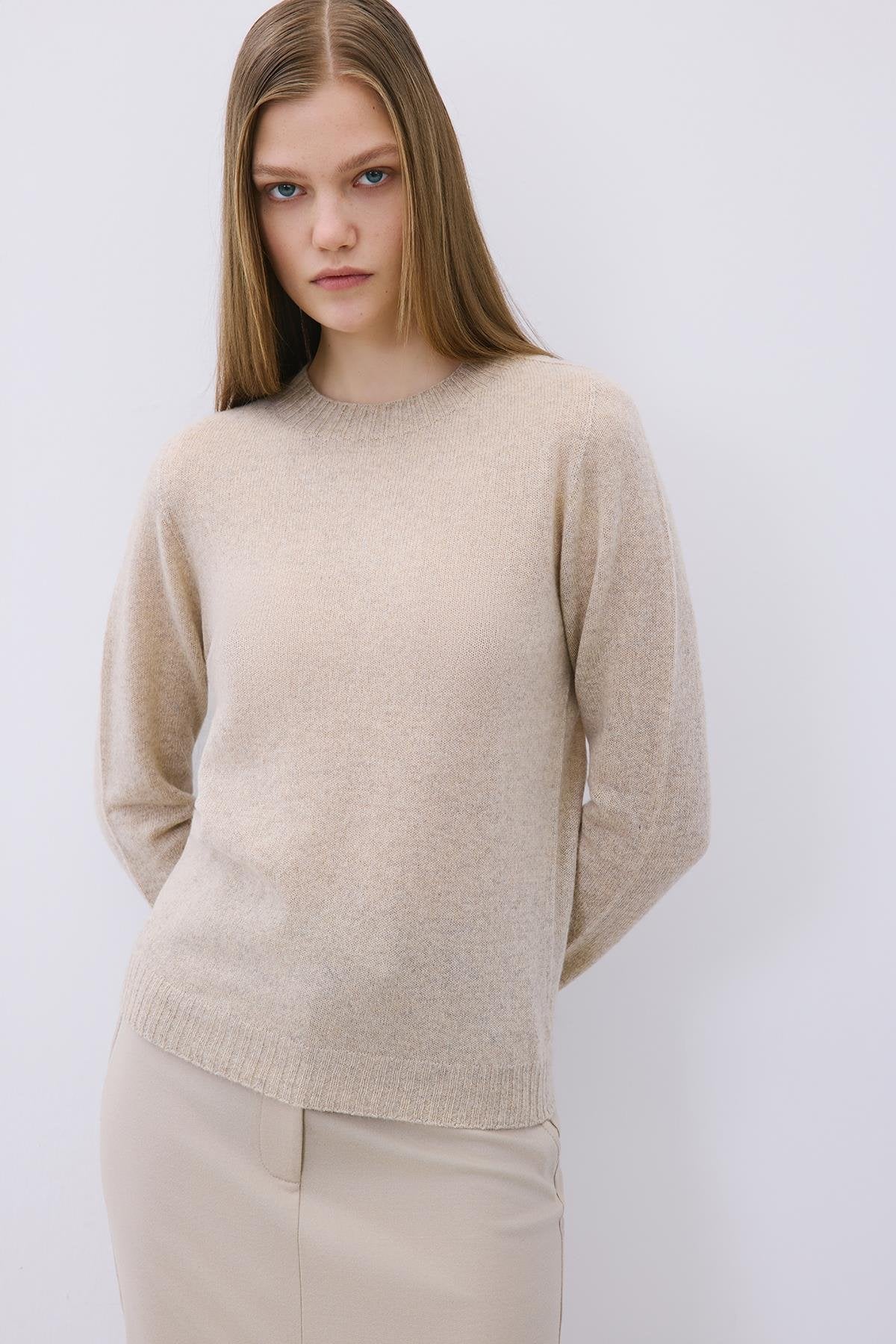 Cashmere Basic Knit Blouse