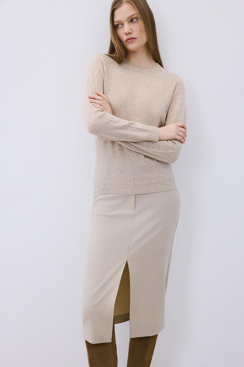 Cashmere Basic Knit Blouse
