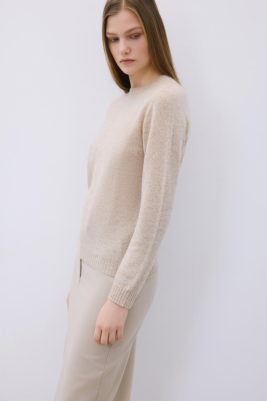 Cashmere Basic Knit Blouse