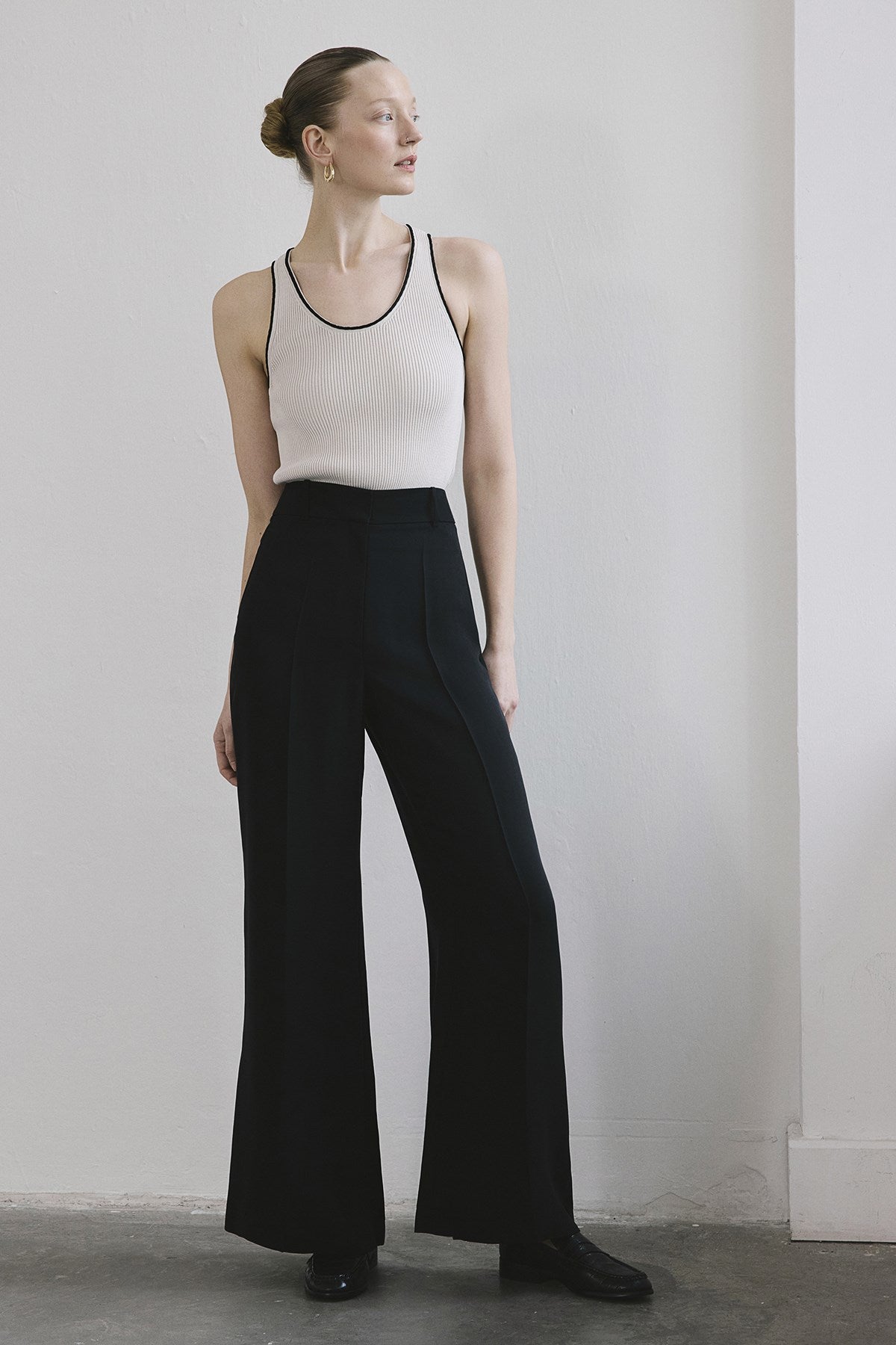 Belted Wide Leg  Trousers