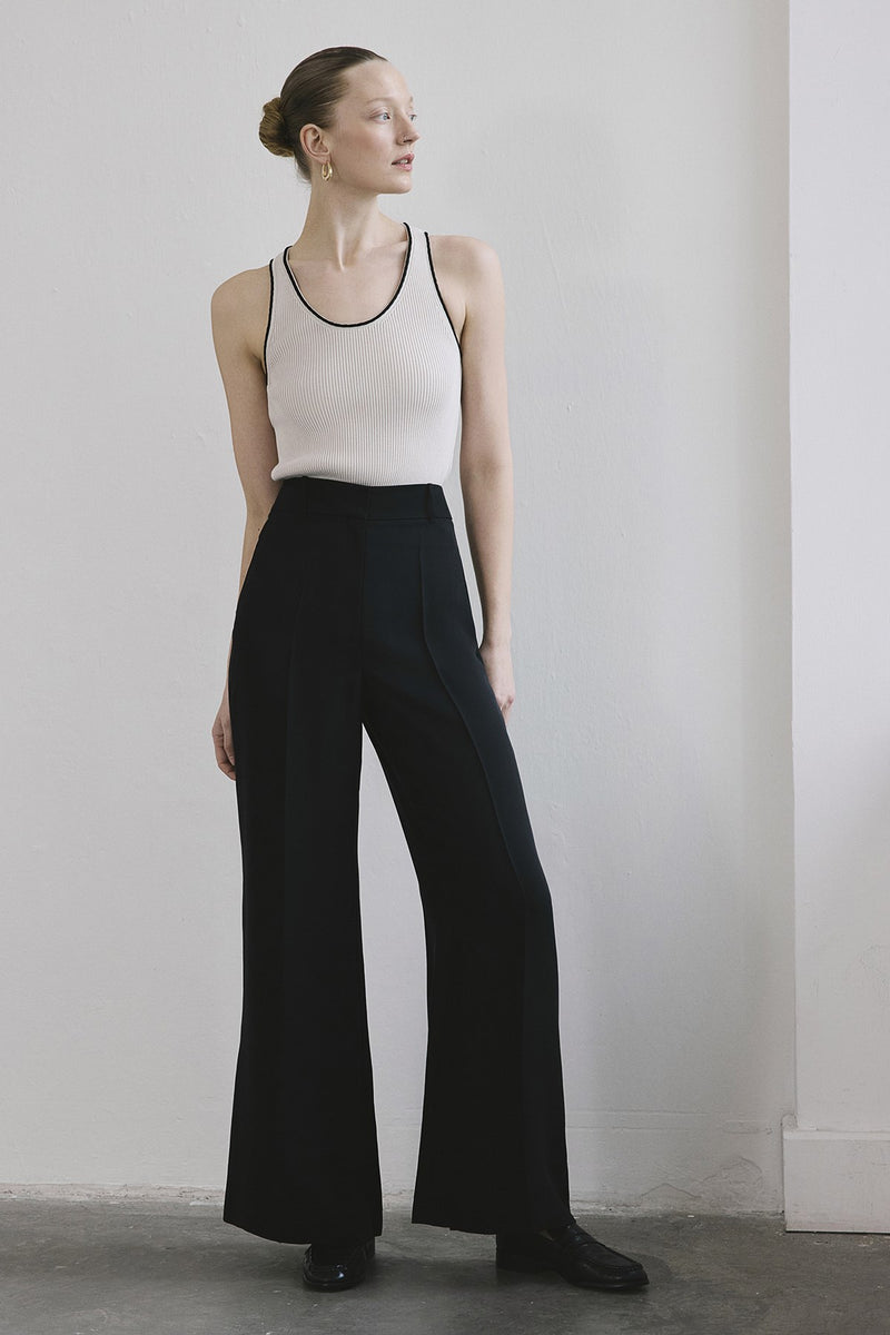 Belted Wide Leg  Trousers