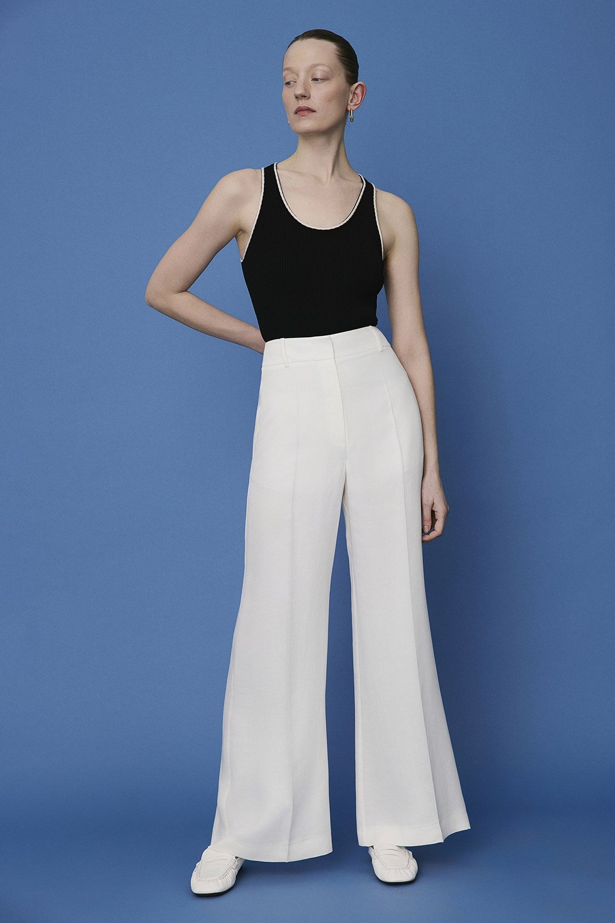 Belted Wide Leg  Trousers