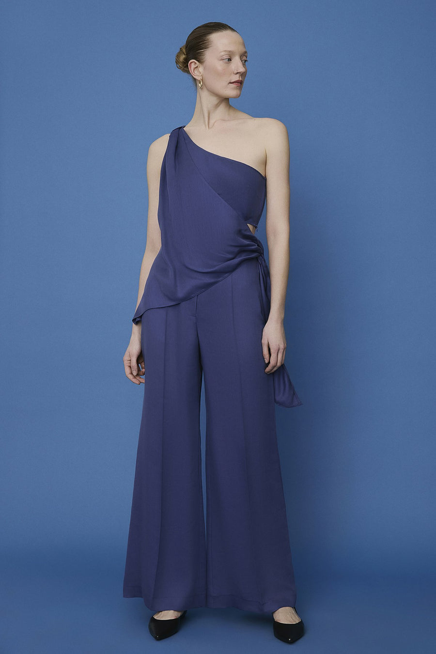 Belted Wide Leg  Trousers