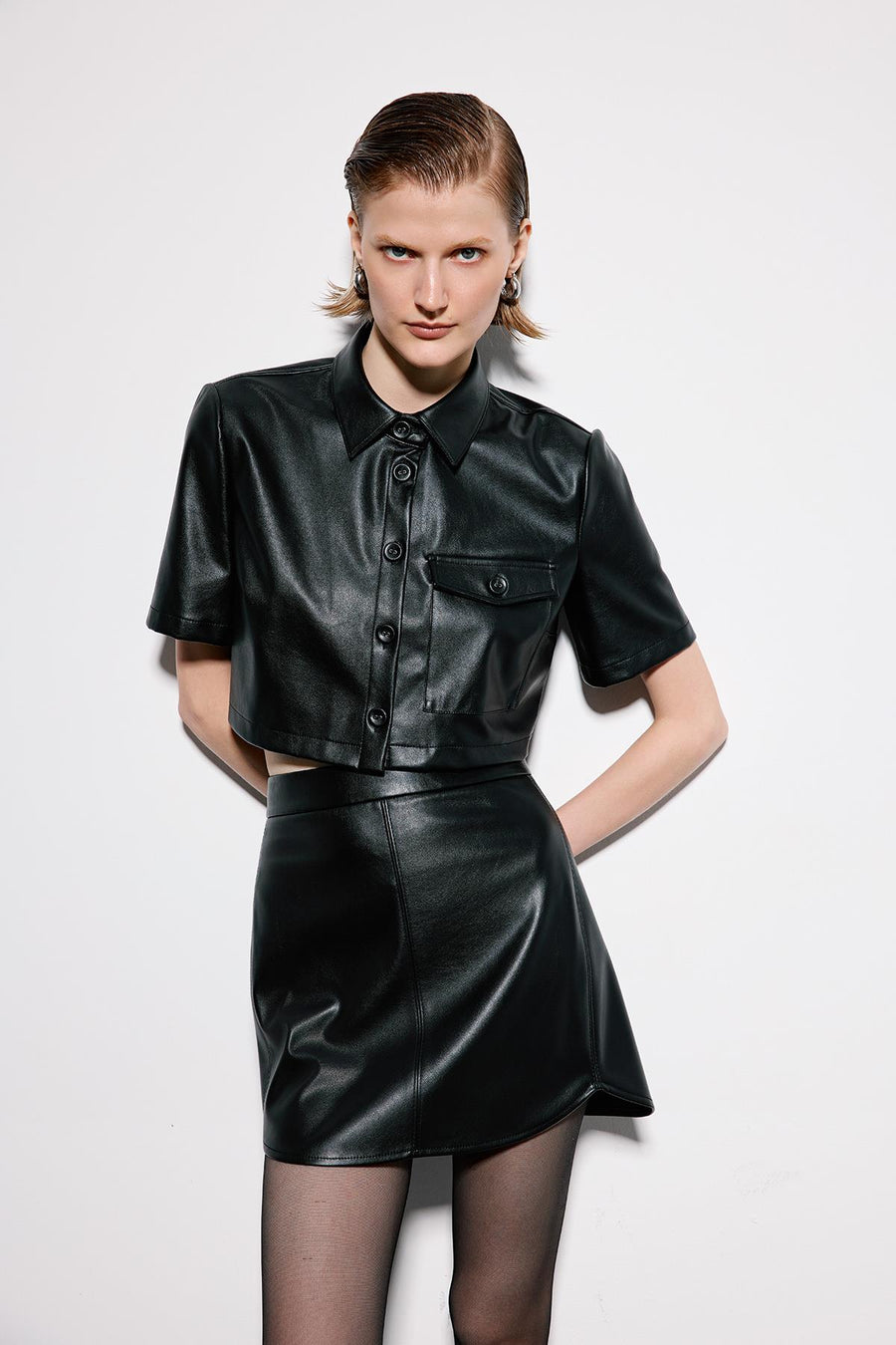 Mini Skirt With Stitch Detail