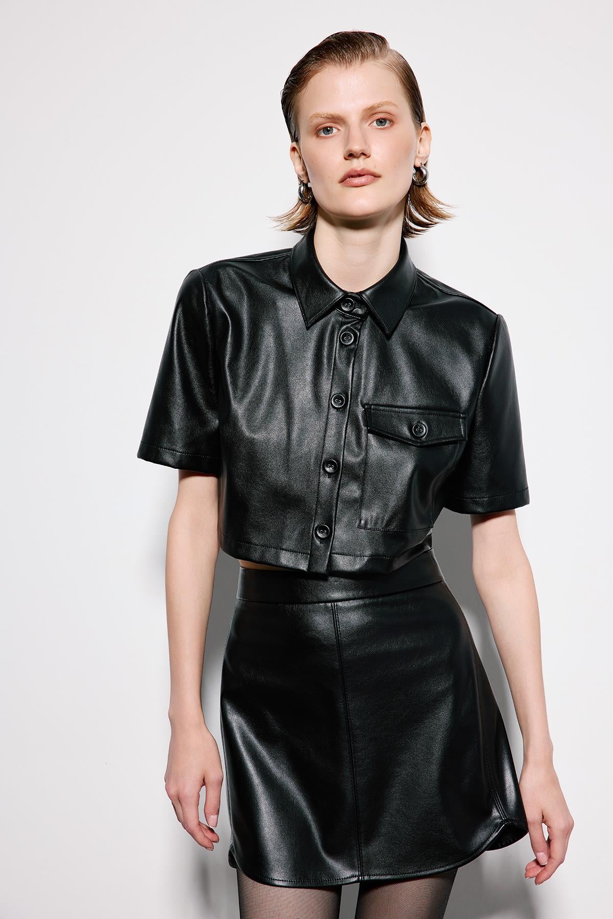 Mini Skirt With Stitch Detail