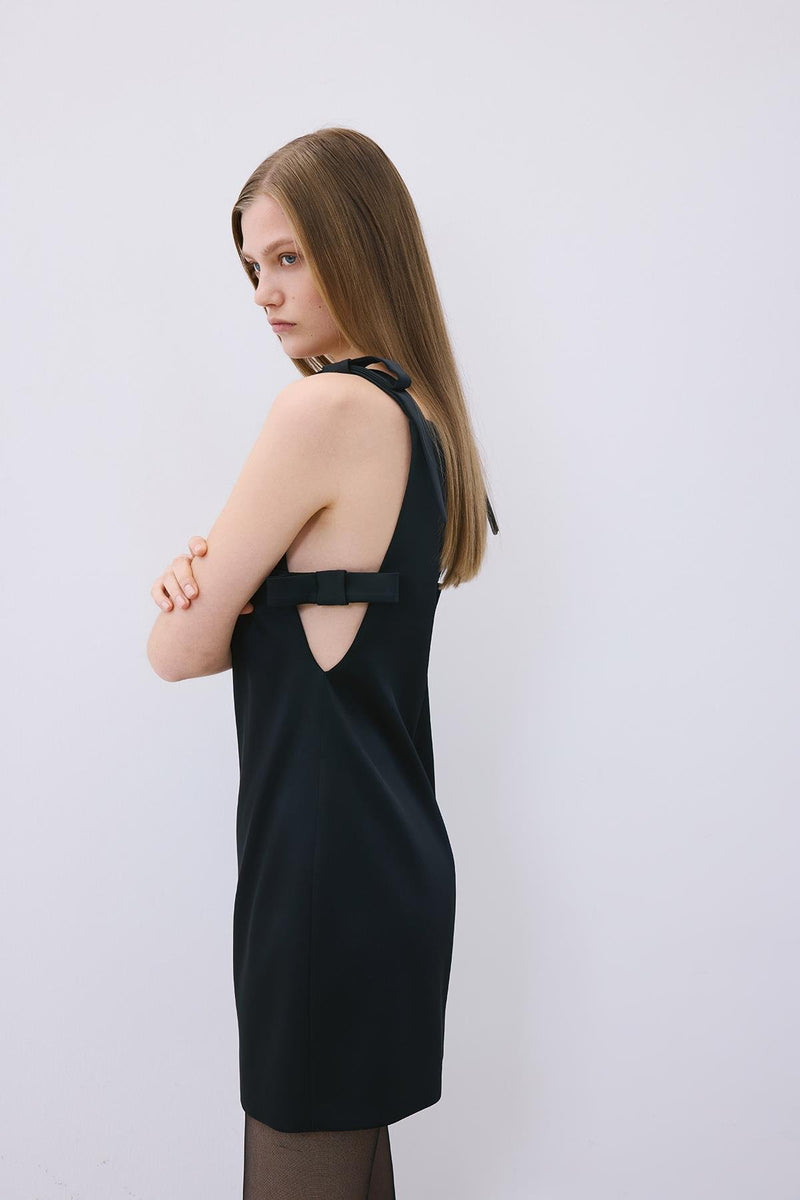 Bow Detail Mini Dress
