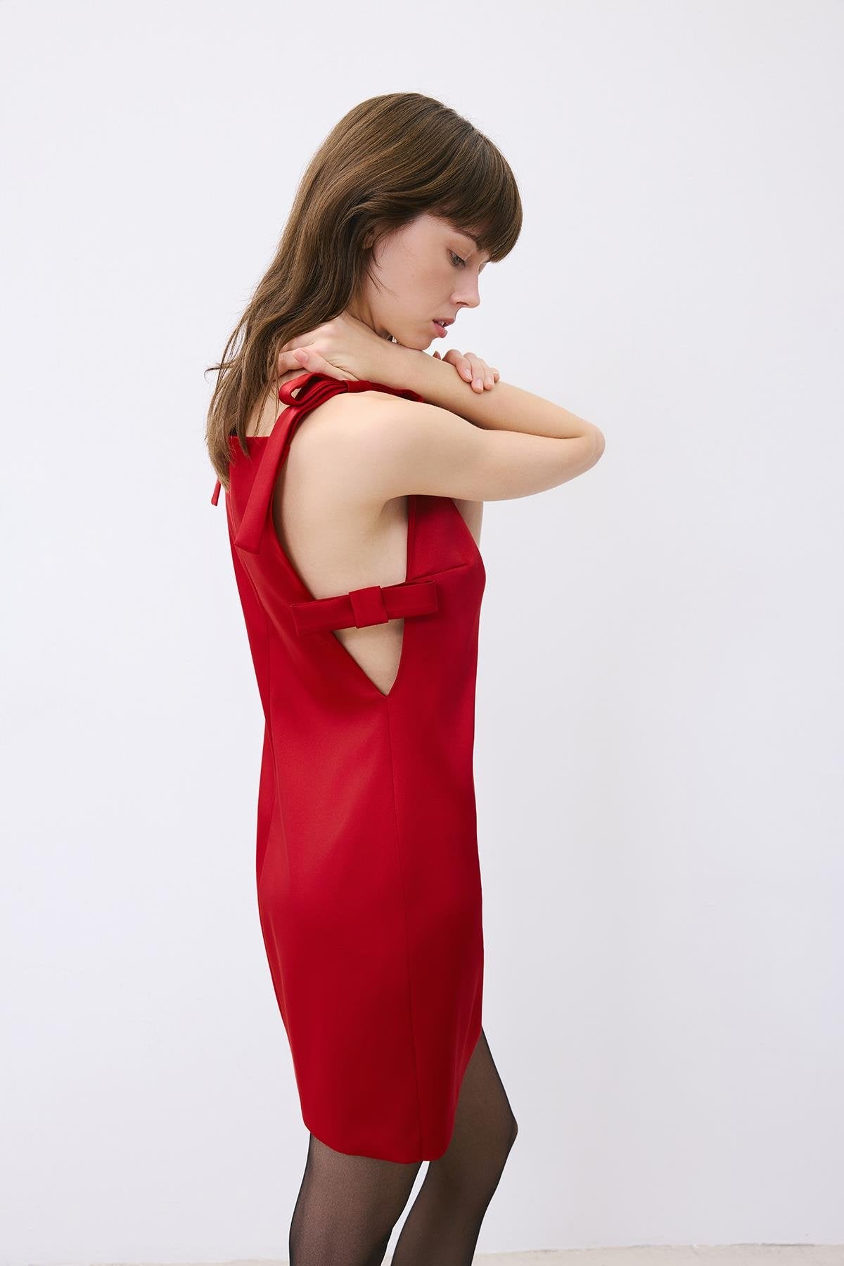 Bow Detail Mini Dress