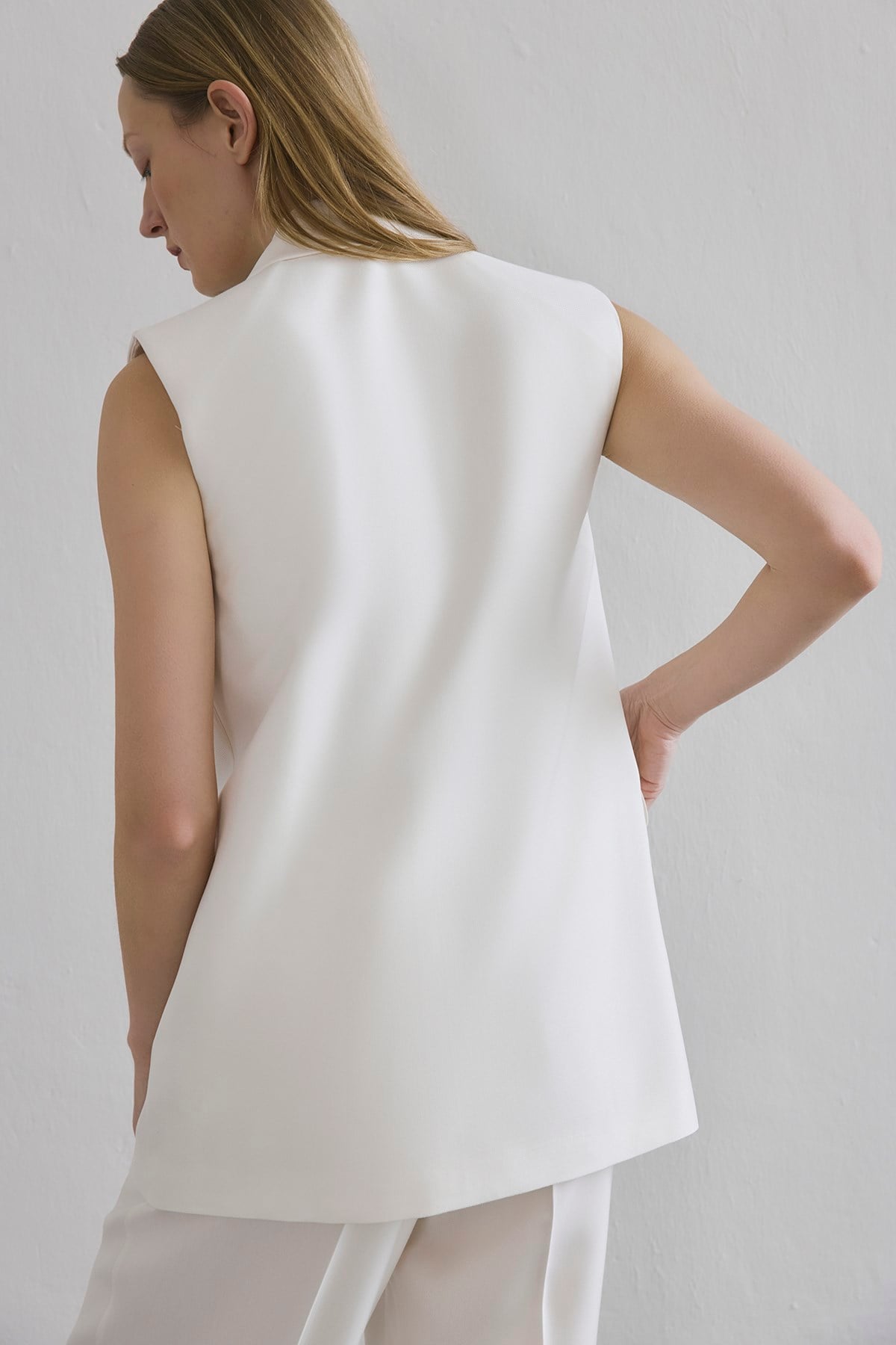 Button Front Side Pocket  Vest