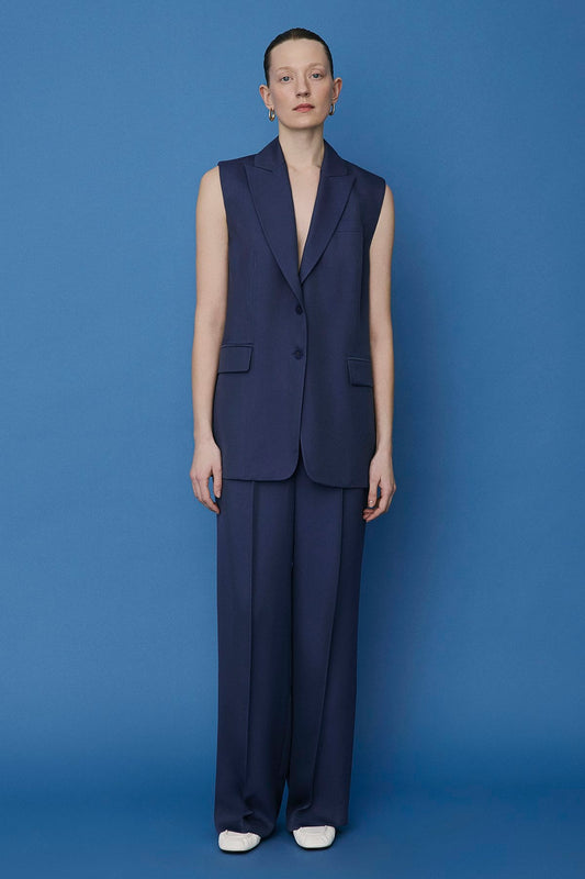 Button Front Side Pocket  Vest