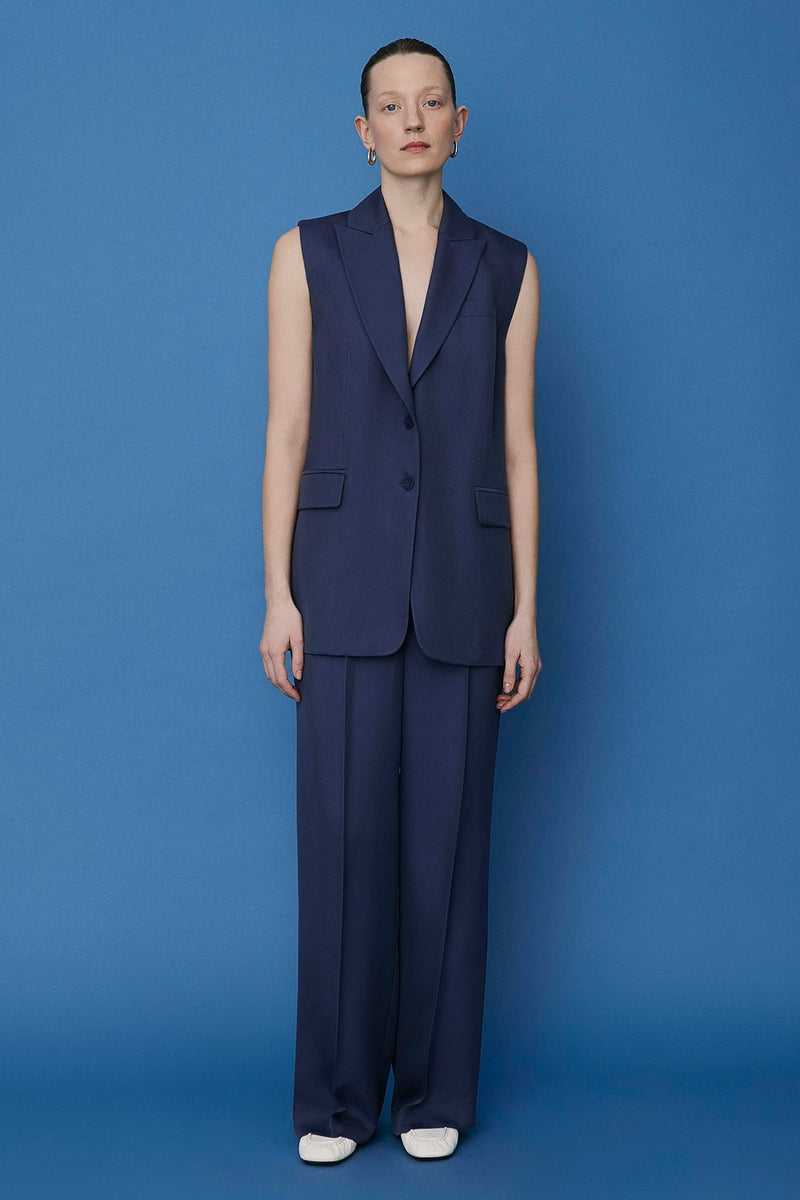 Button Front Side Pocket  Vest