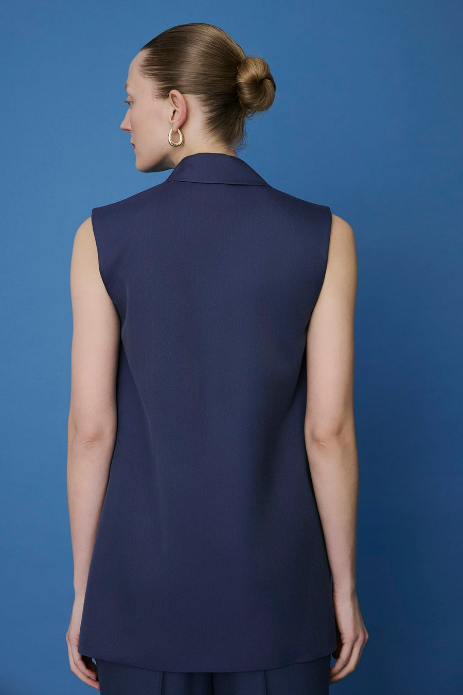 Button Front Side Pocket  Vest