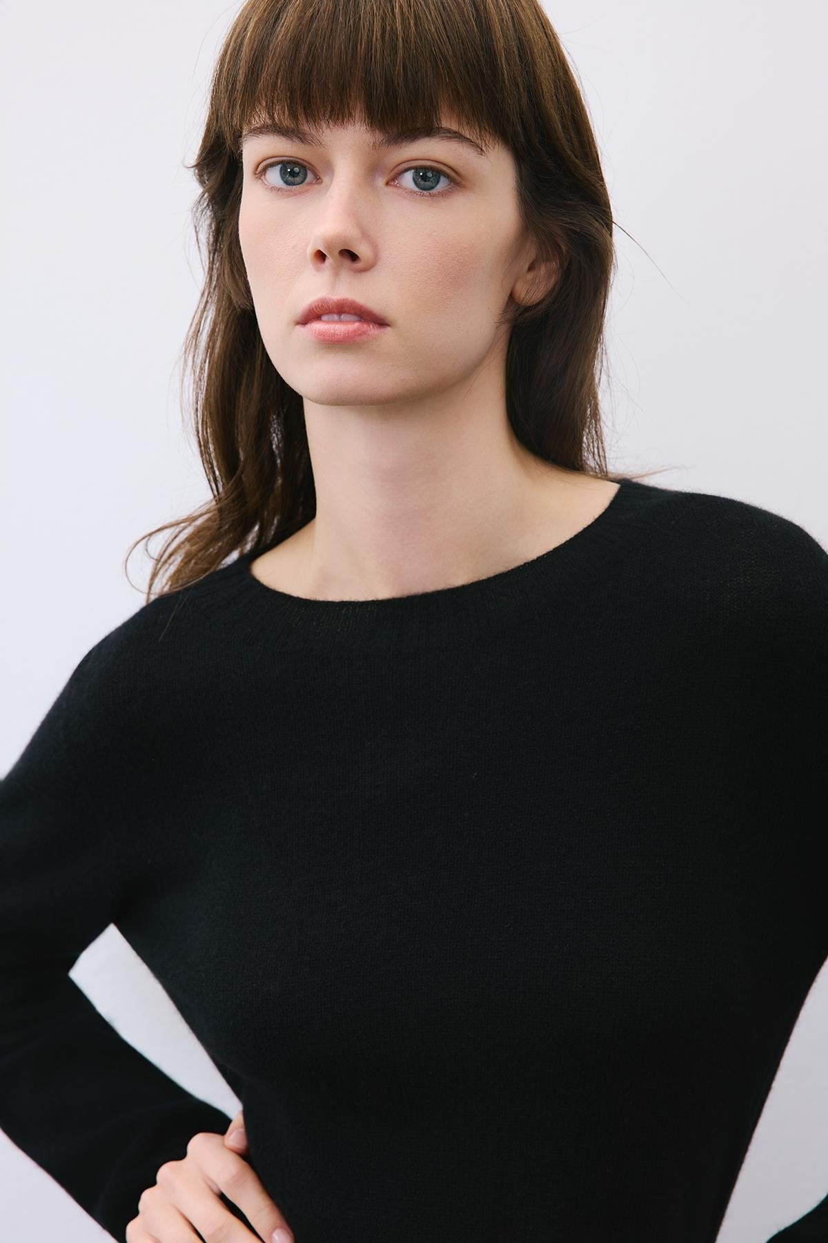 Cashmere Basic Knit Blouse