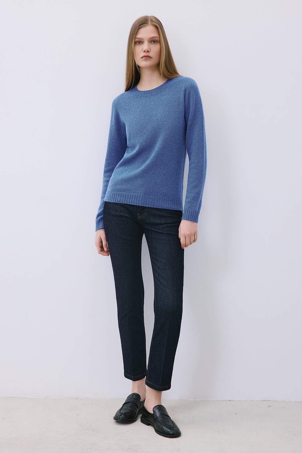 Cashmere Basic Knit Blouse