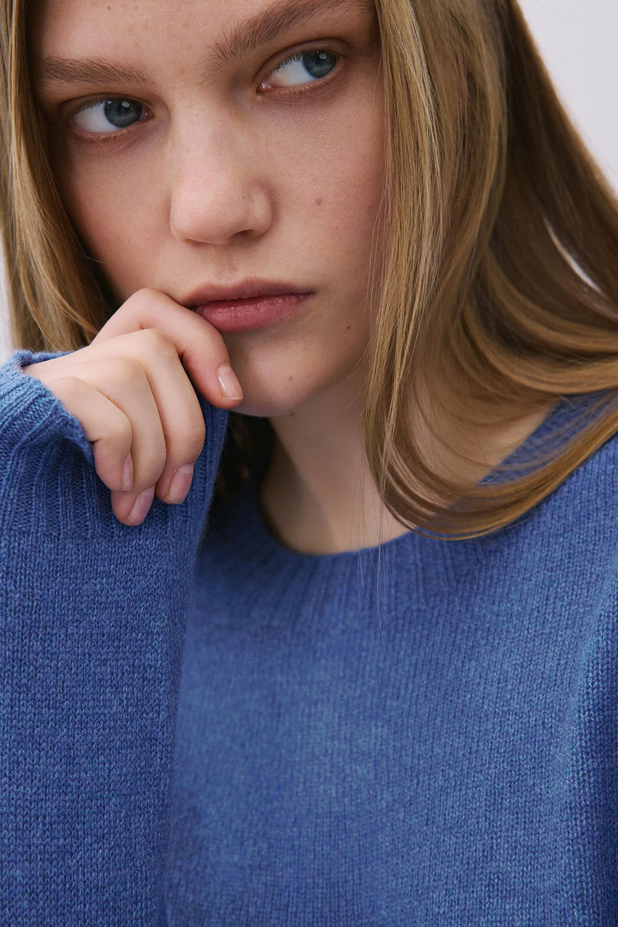 Cashmere Basic Knit Blouse