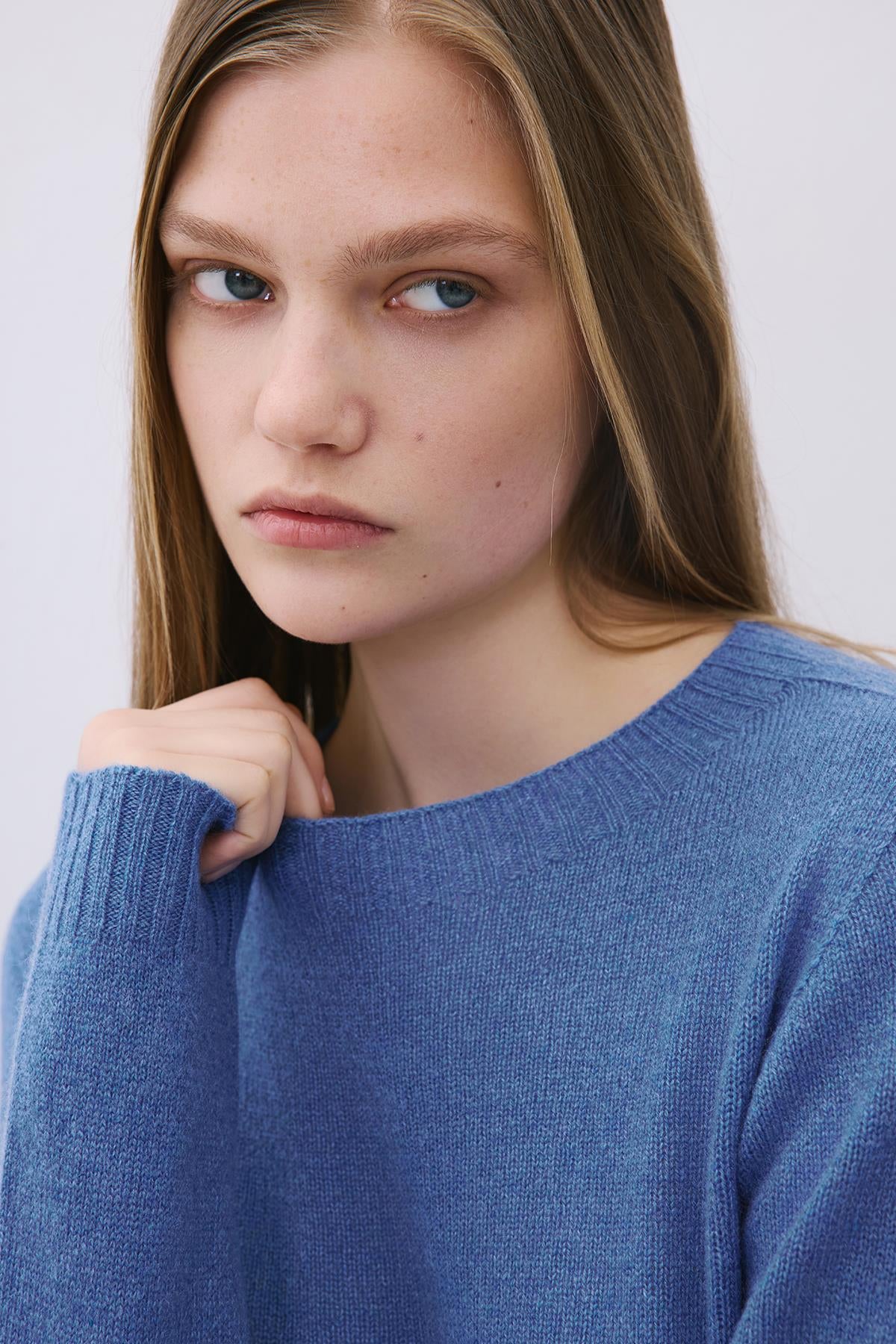 Cashmere Basic Knit Blouse