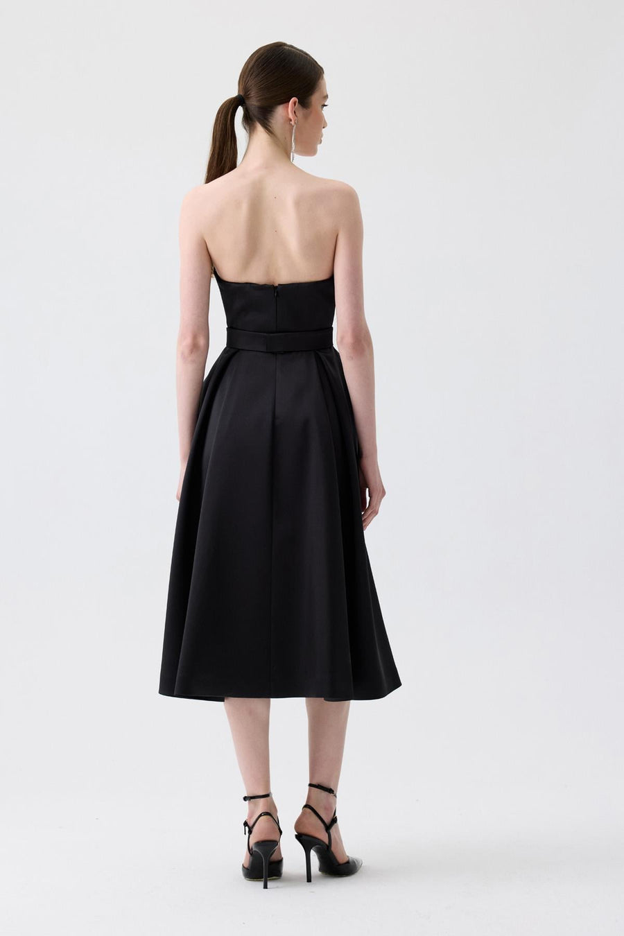 Chest Cut-Out  Midi Dress