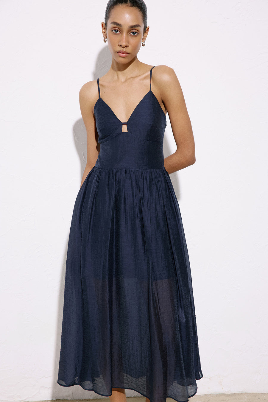 Corset Detailed Midi  Dress