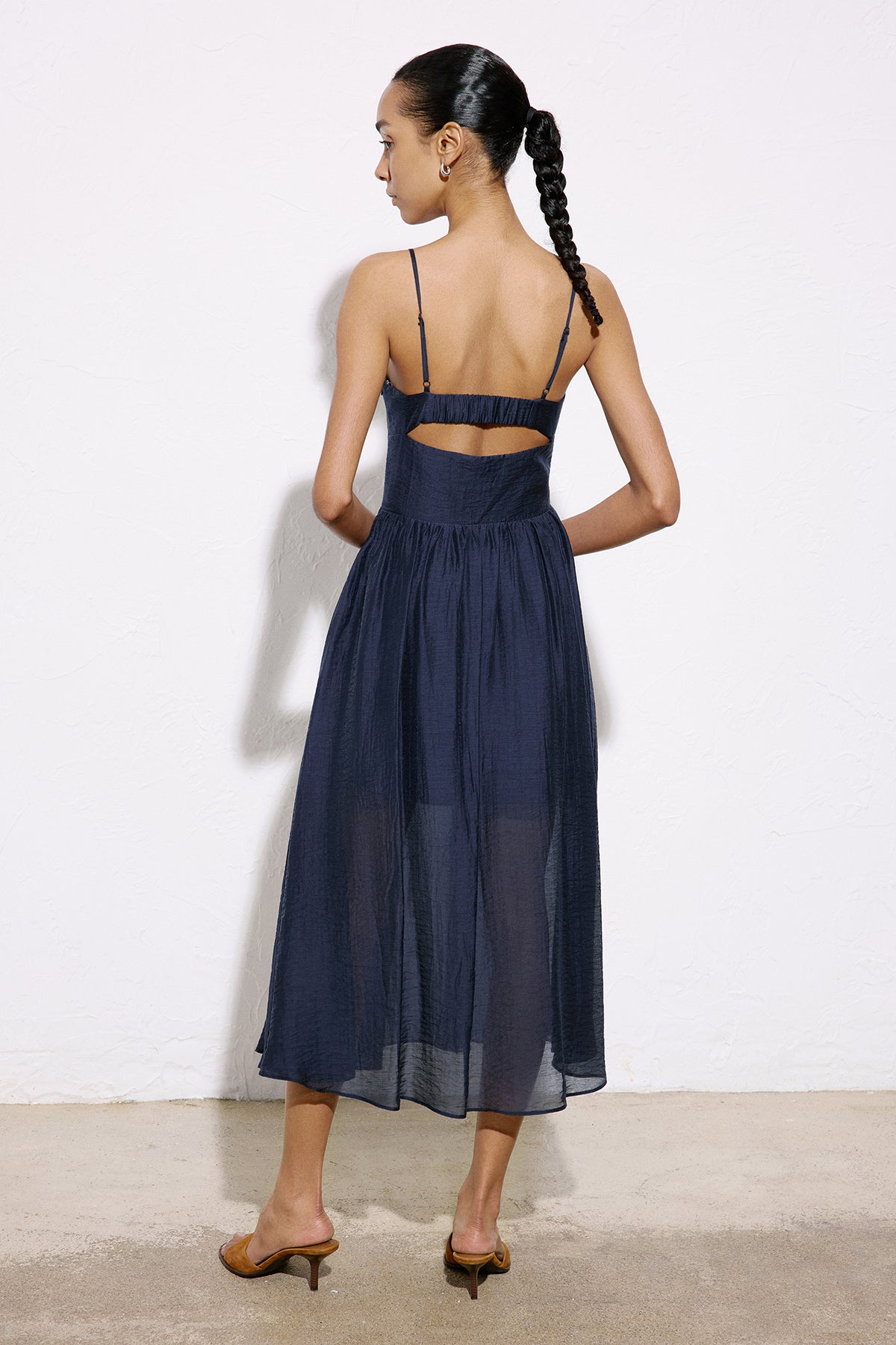 Corset Detailed Midi  Dress