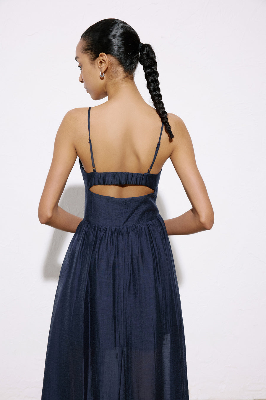 Corset Detailed Midi  Dress