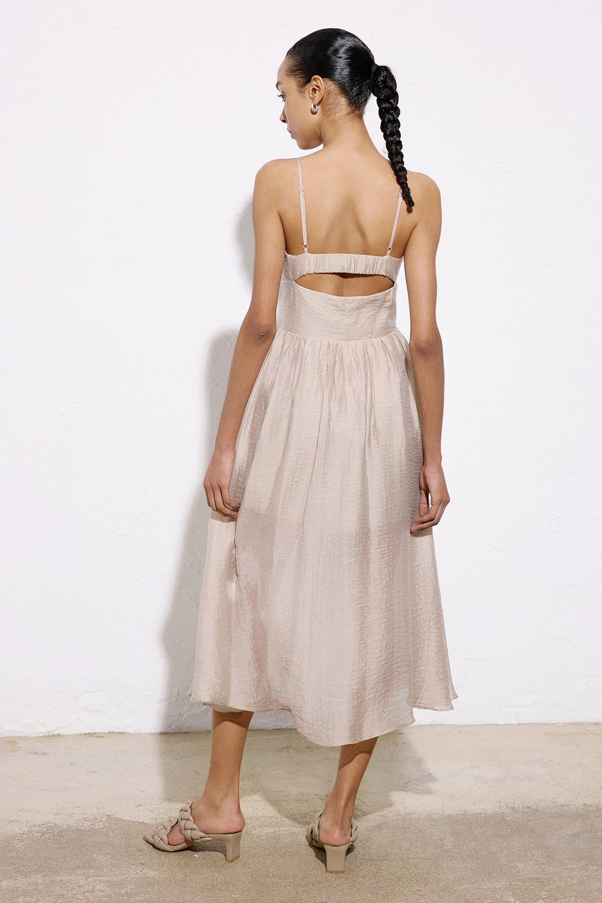 Corset Detailed Midi  Dress