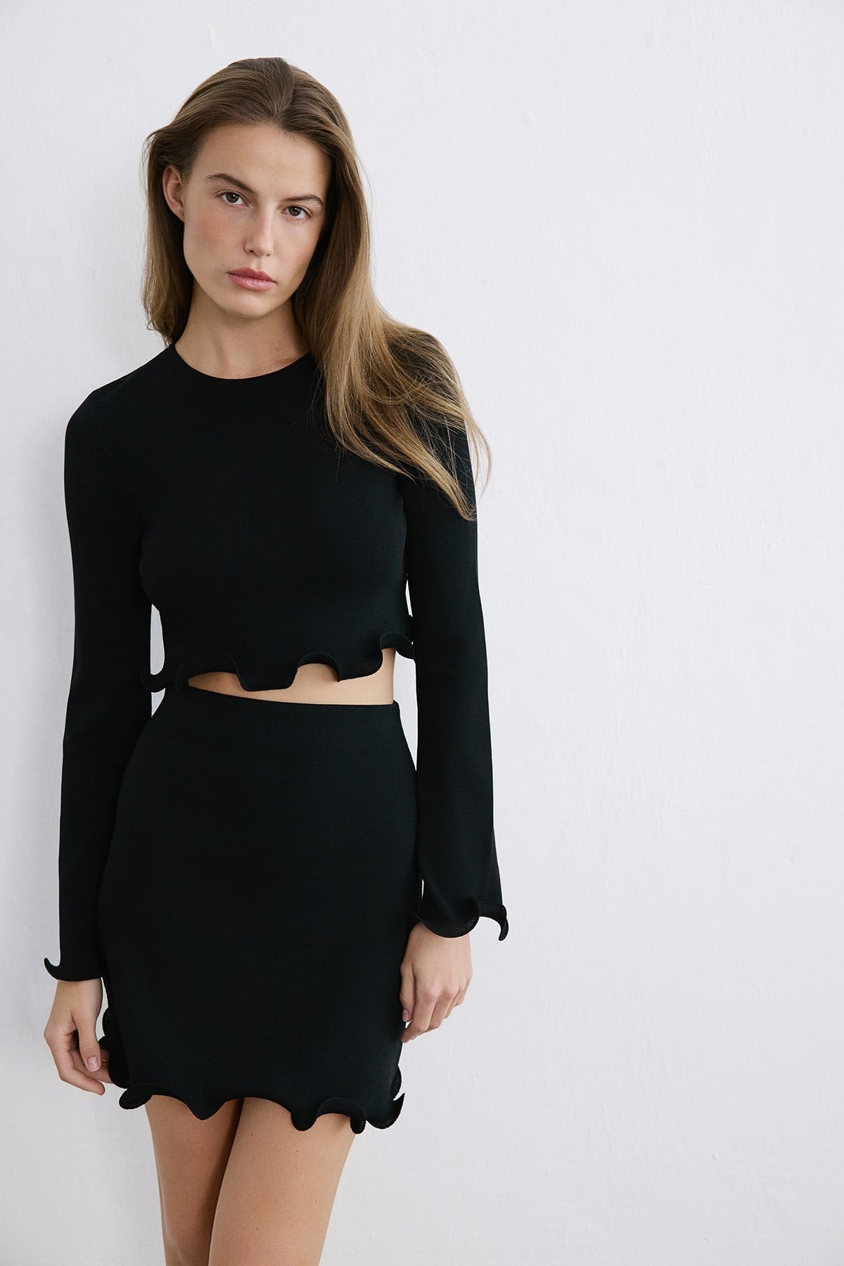 Crew Neck Knit  Blouse