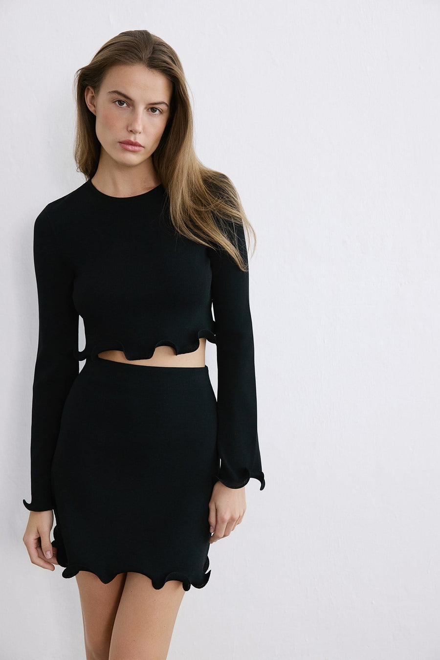 Crew Neck Knit  Blouse