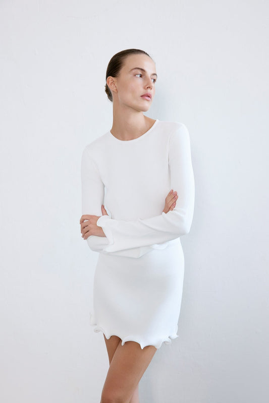 Crew Neck Knit  Blouse