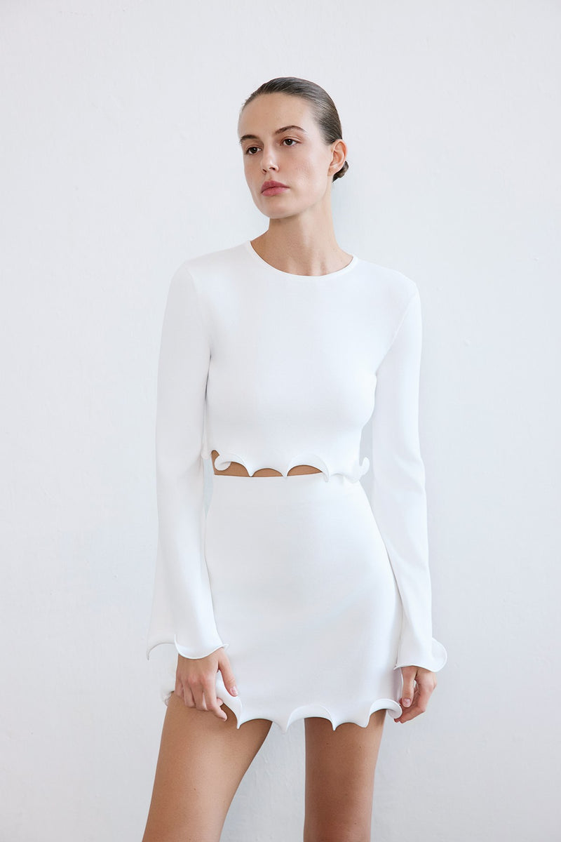 Crew Neck Knit  Blouse