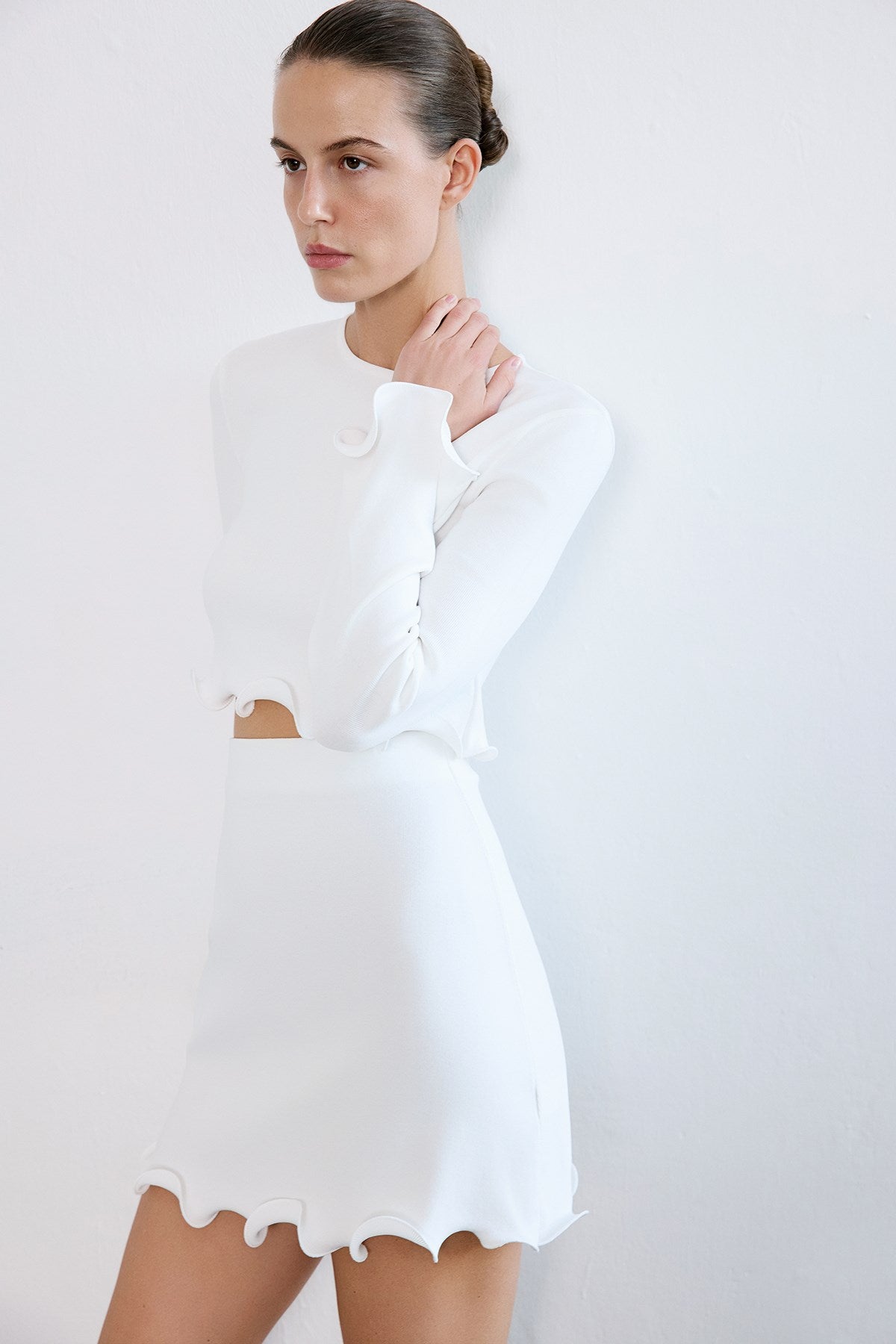 Crew Neck Knit  Blouse