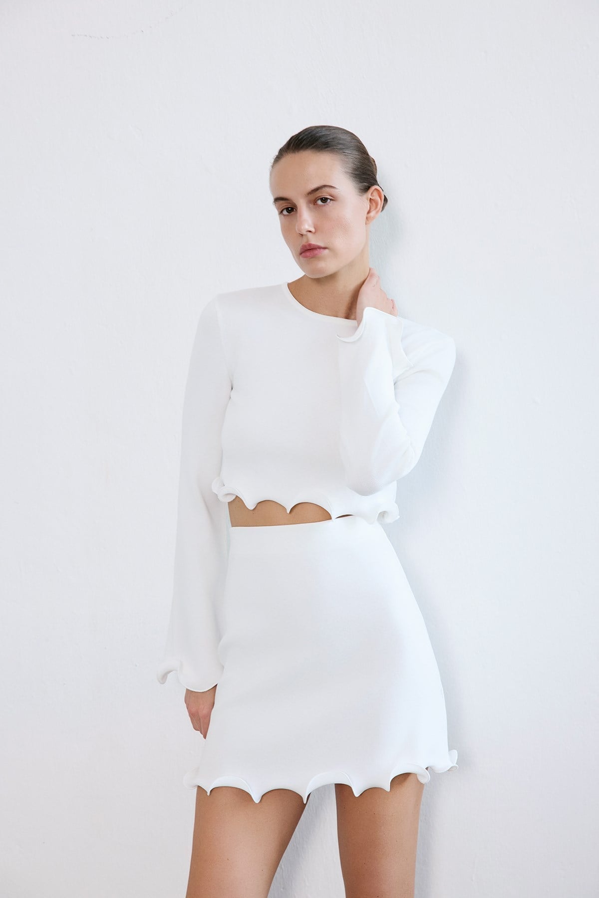 Crew Neck Knit  Blouse