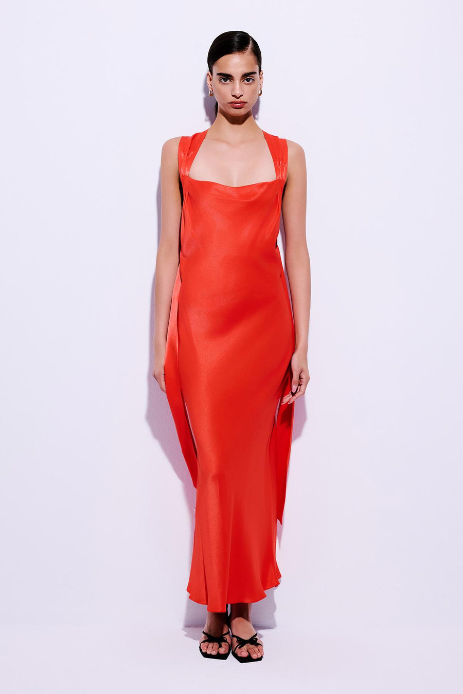 Cross Back Detailed  Midi Dress