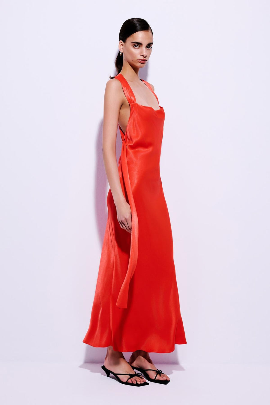 Cross Back Detailed  Midi Dress