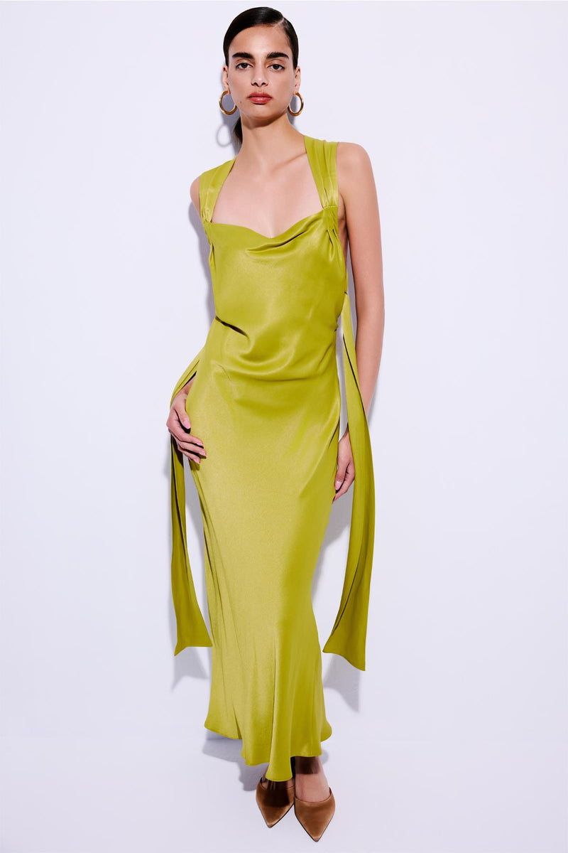 Cross Back Detailed  Midi Dress