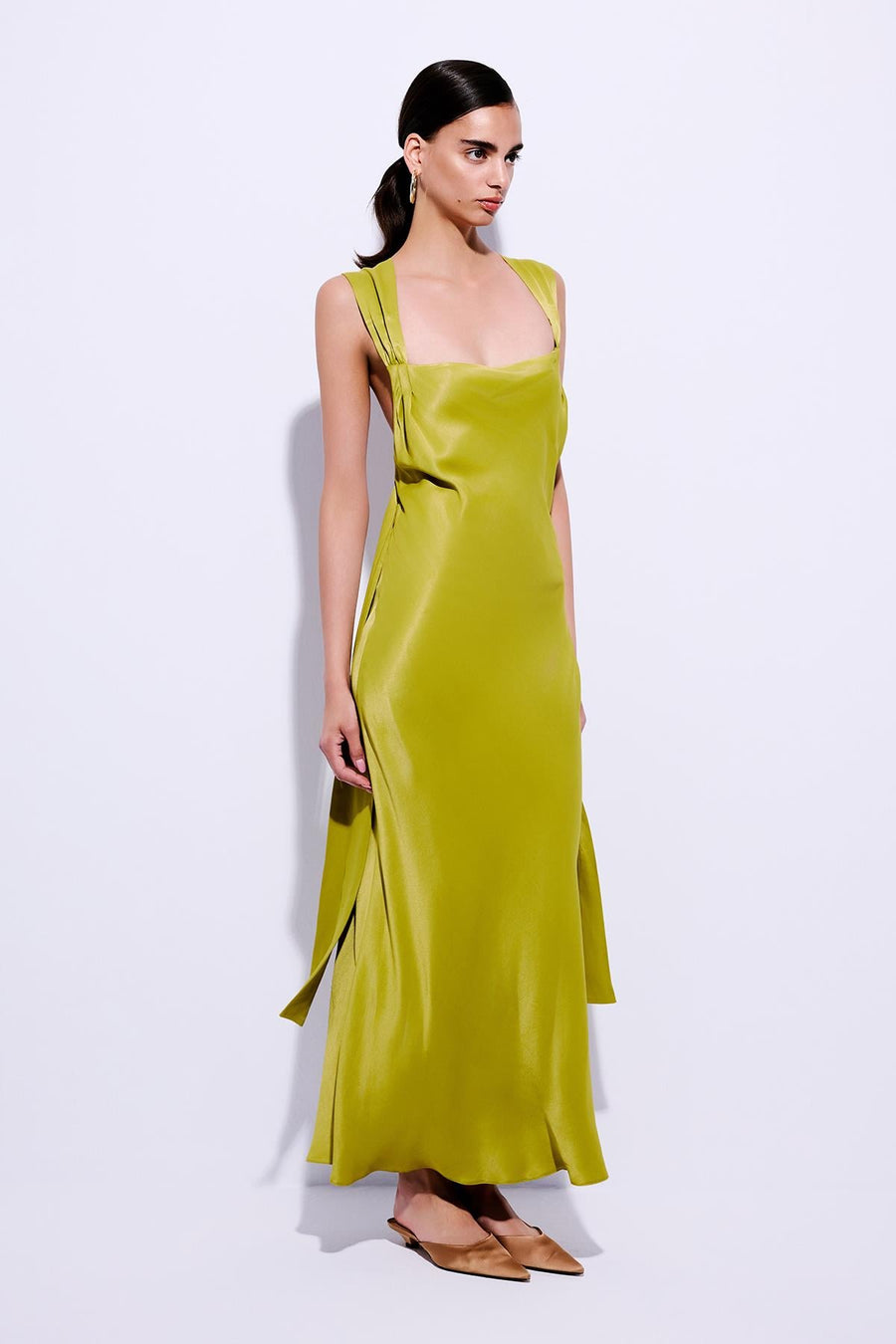 Cross Back Detailed  Midi Dress