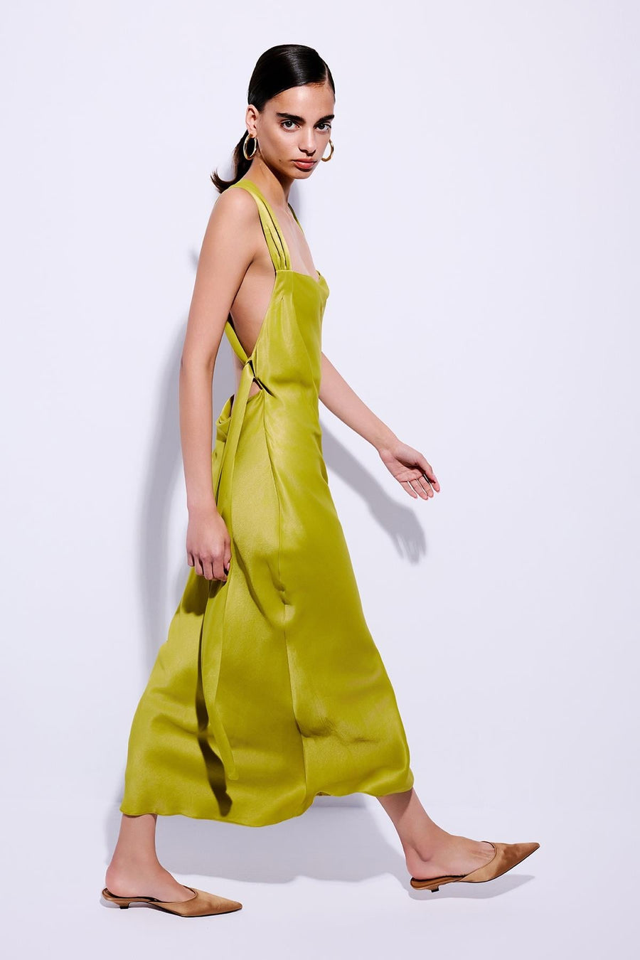 Cross Back Detailed  Midi Dress