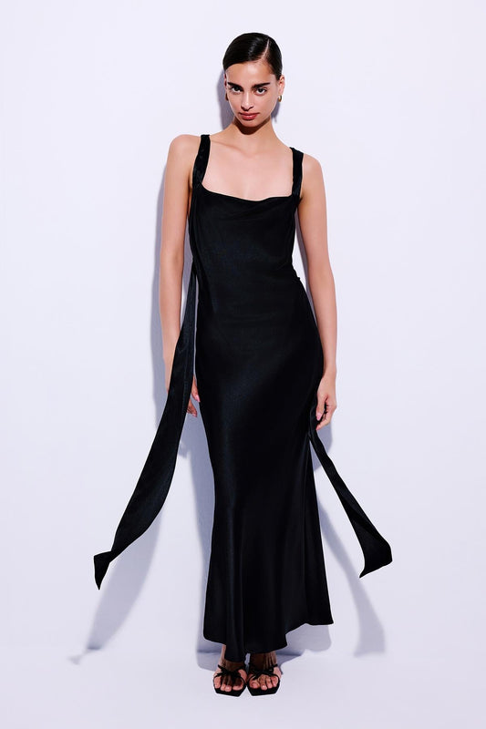 Cross Back Detailed  Midi Dress