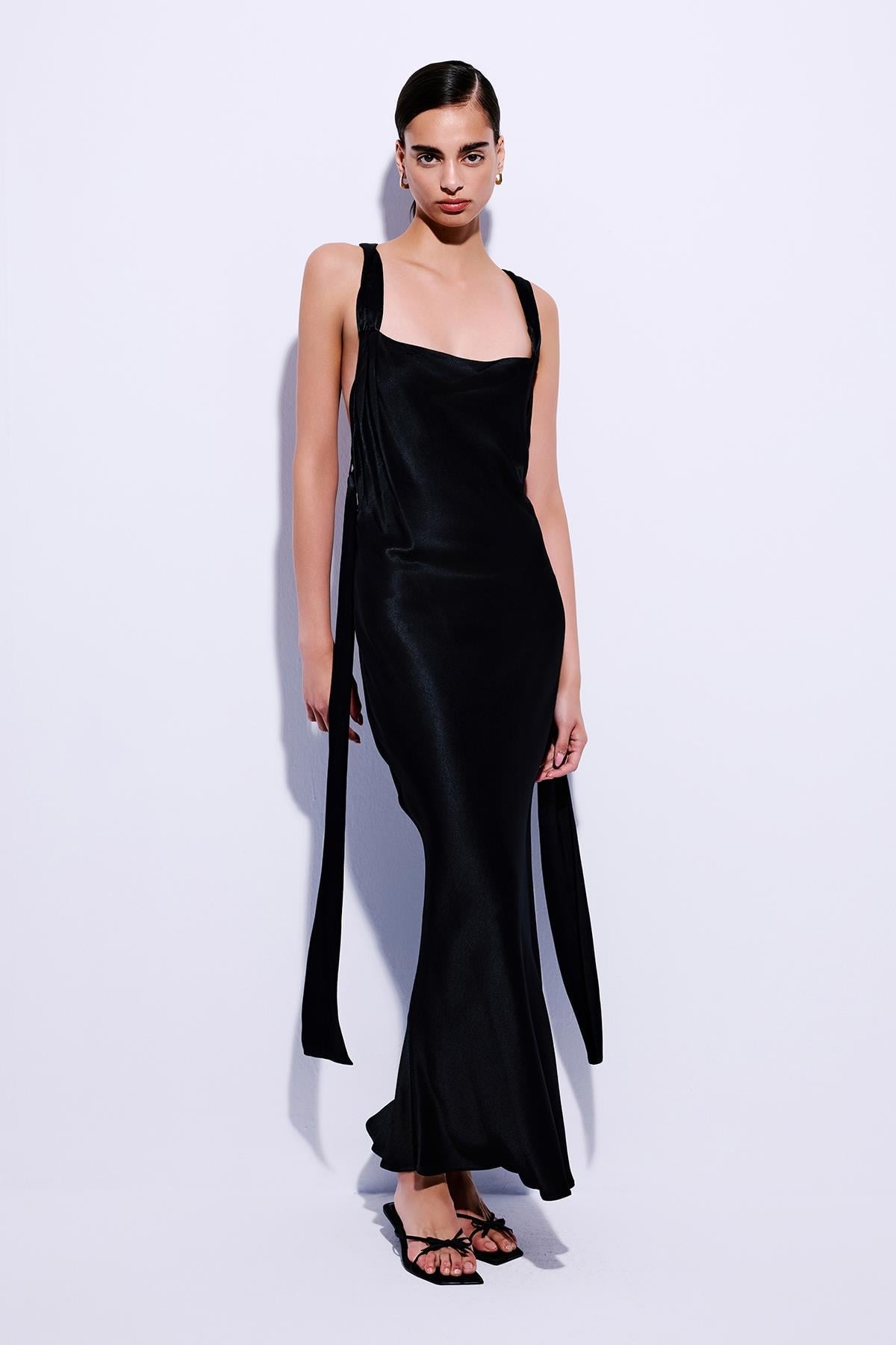 Cross Back Detailed  Midi Dress