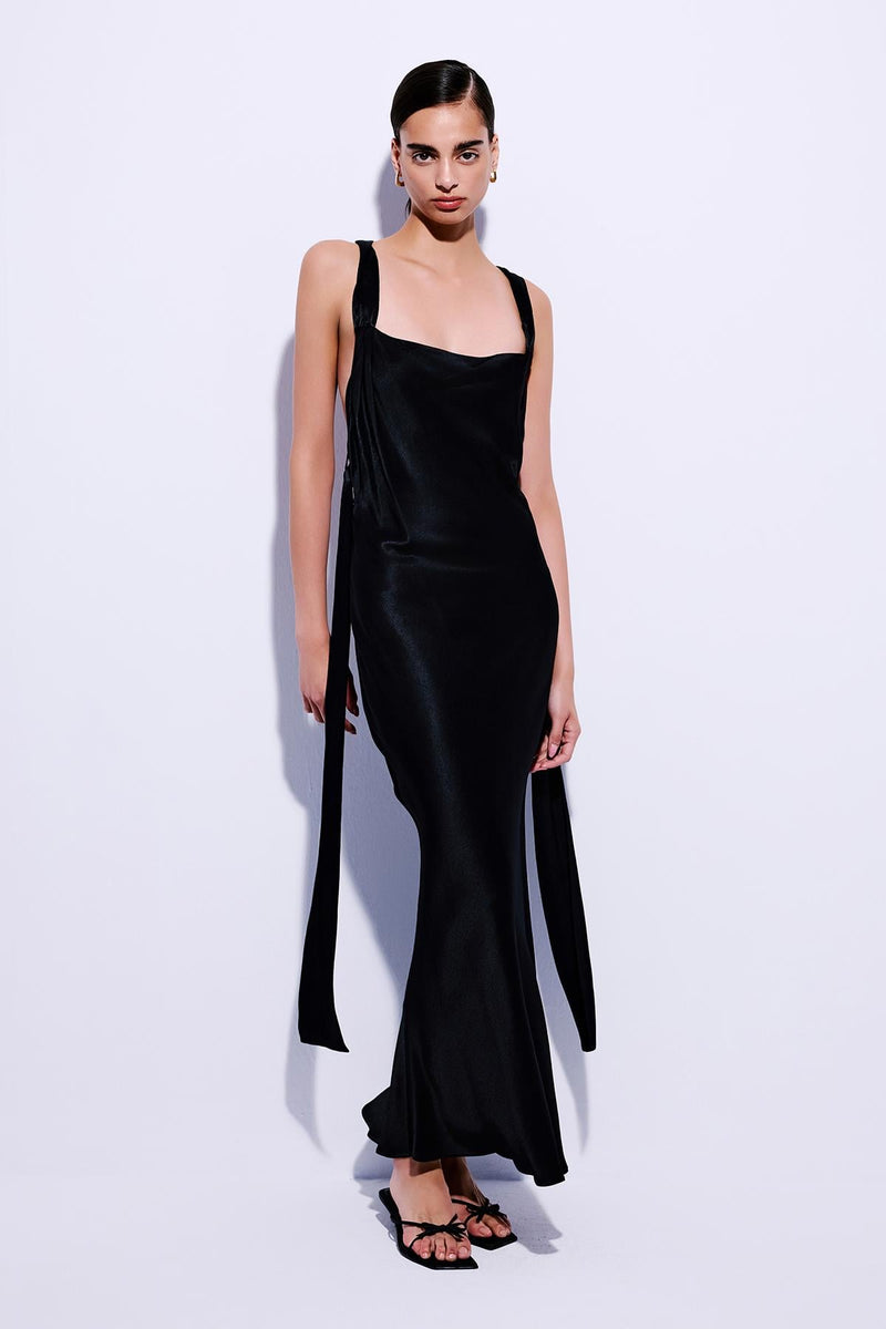 Cross Back Detailed  Midi Dress