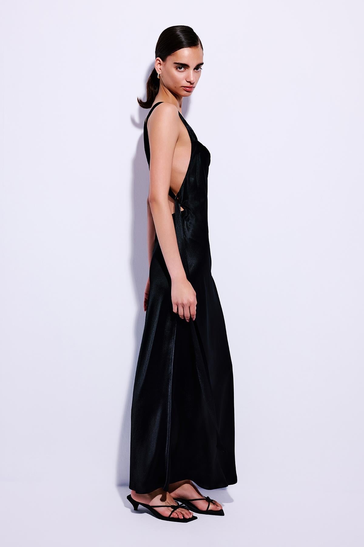 Cross Back Detailed  Midi Dress