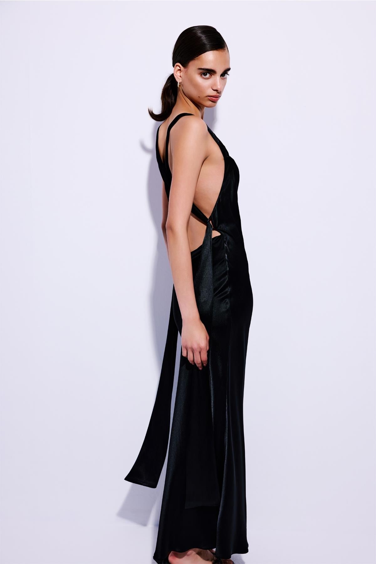 Cross Back Detailed  Midi Dress