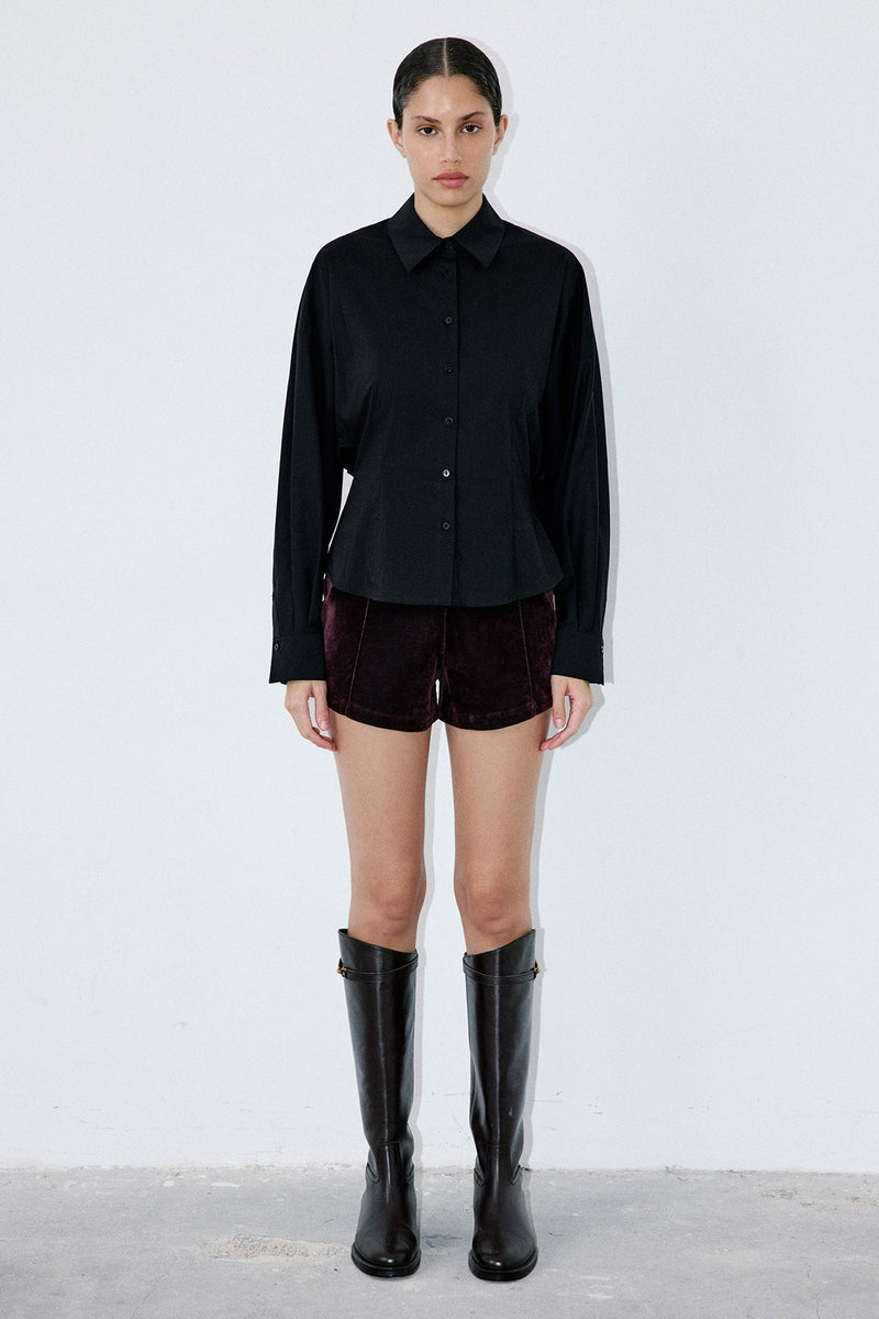 Dropped Shoulder Batwing Sleeve  Shirt