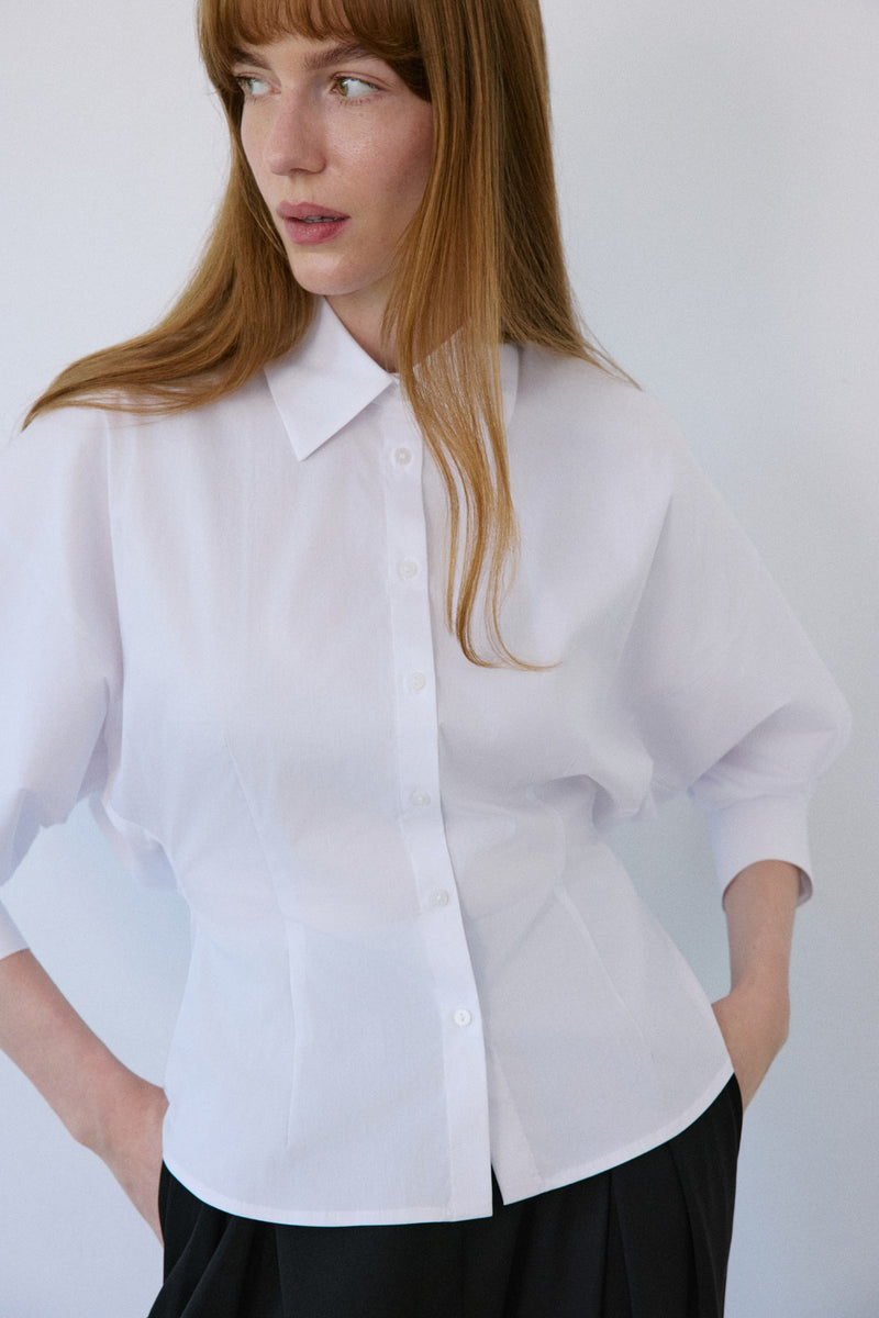 Dropped Shoulder Batwing Sleeve  Shirt