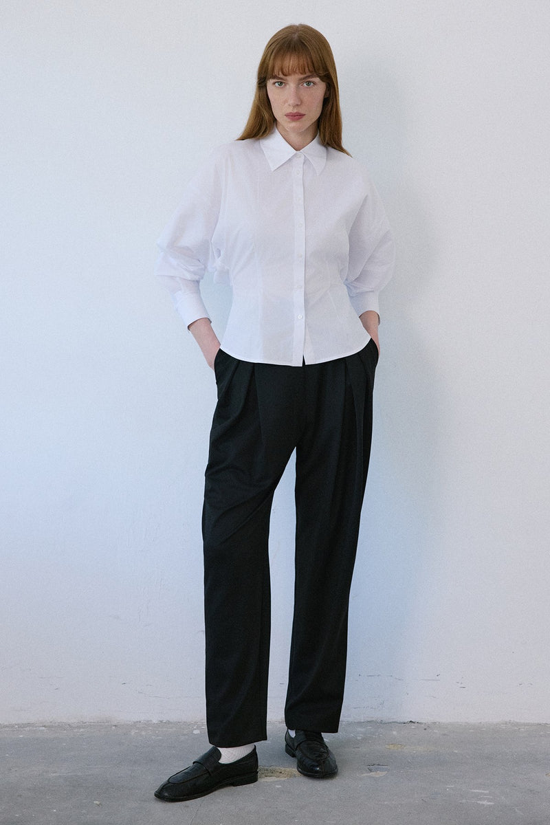 Dropped Shoulder Batwing Sleeve  Shirt