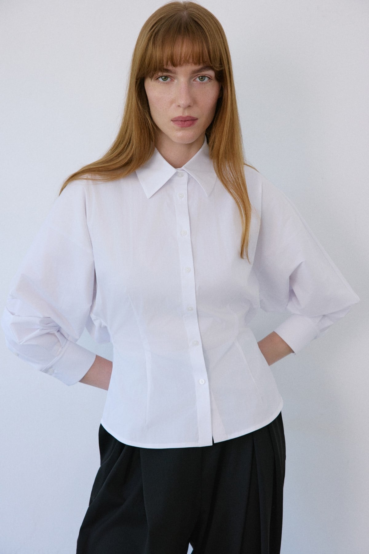 Dropped Shoulder Batwing Sleeve  Shirt