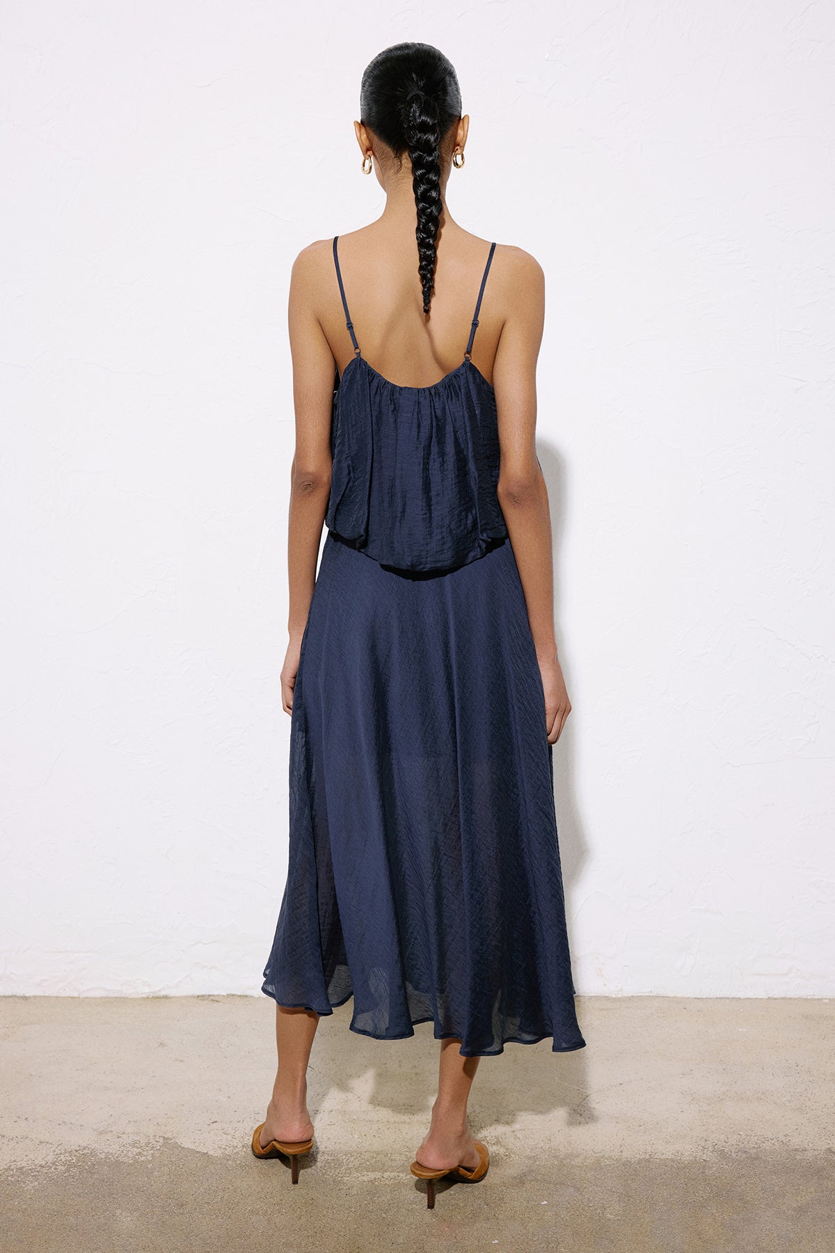 Flared High Waist Midi  Skirt