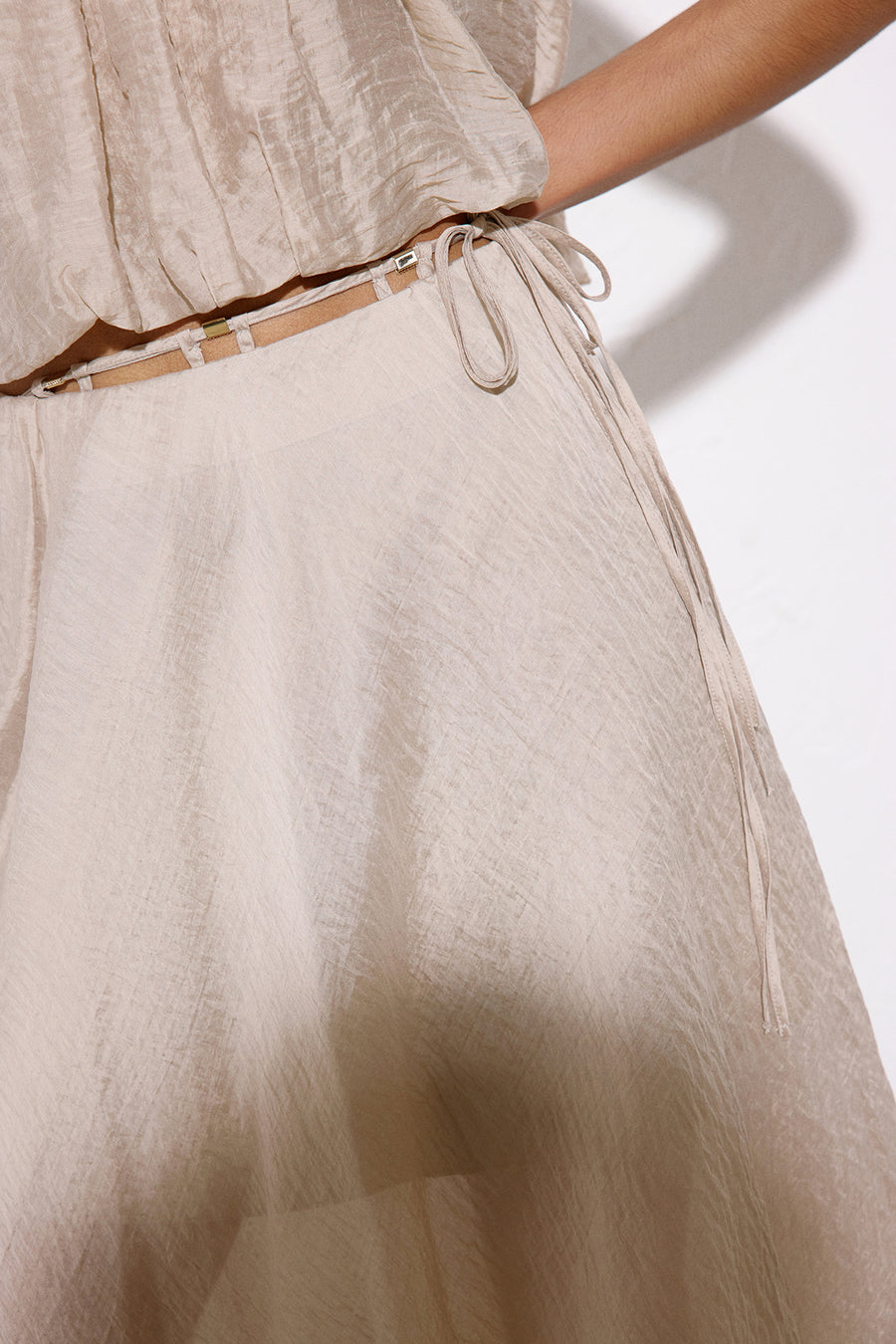 Flared High Waist Midi  Skirt